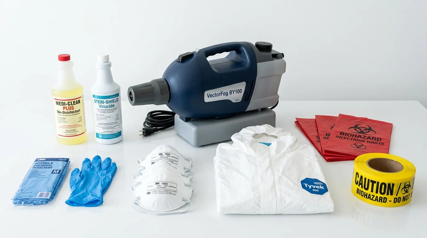 Professional biohazard remediation crew working in Vadnais Heights